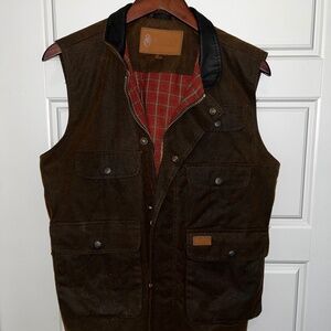 Outback Trading Company Men’s Overlander oilskin vest, small